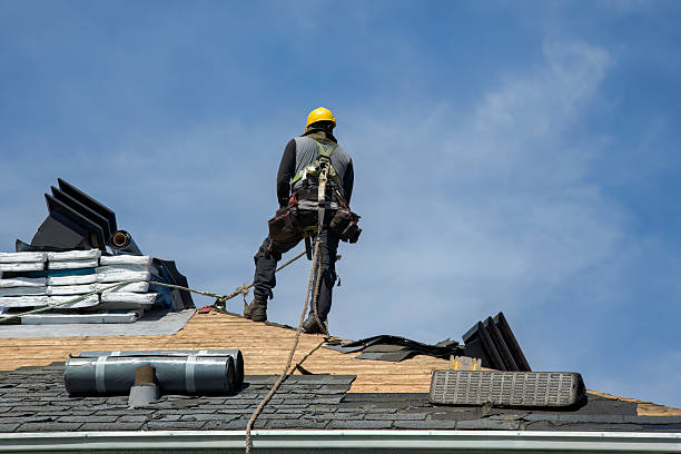 Professional Roof Replacement technician working in Hurtsboro, AL